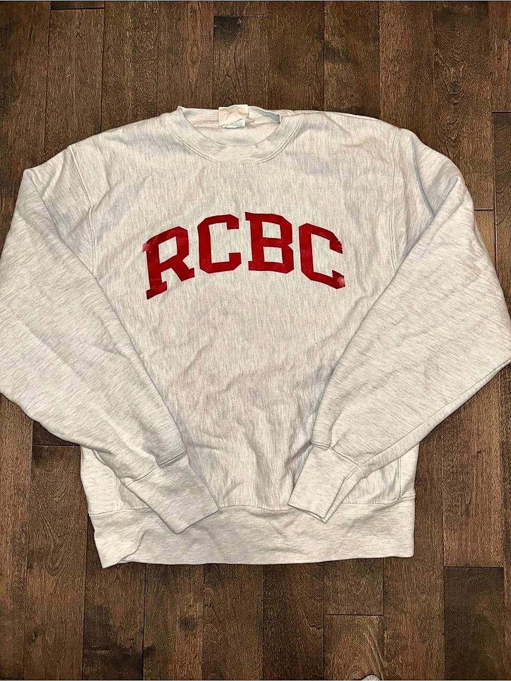 Champion Reverse Weave RCBC Collegiate Crewneck Sweatshirt RCBC Crewneck Gray &